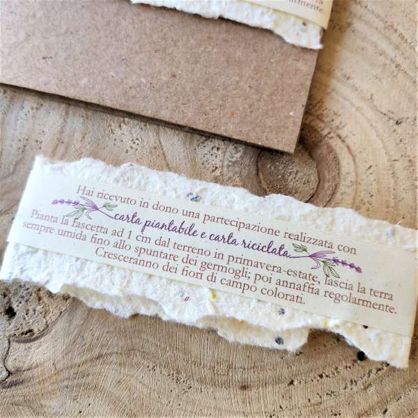 inviti carta piantabile ecofattoart